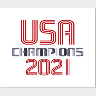 USA Champions 2021 Posters and Art